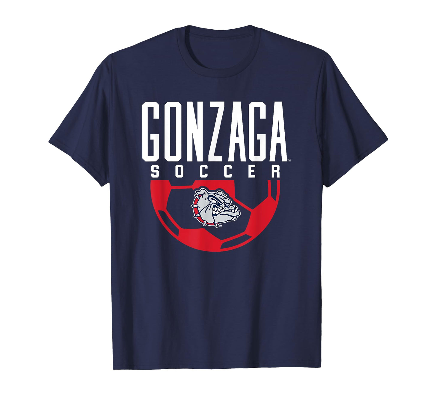 Gonzaga University Bulldogs Soccer Arch T-Shirt