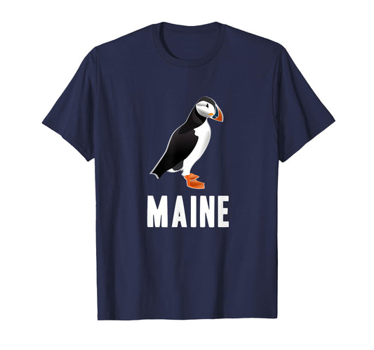 Puffin Bird Watching in Maine Souvenir Gift T-Shirt