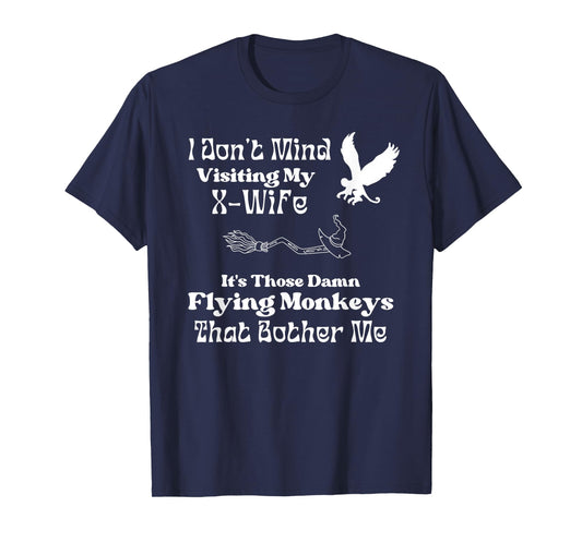 X-Wife Humor for Newly Divorced Man X-Husband Witch Theme T-Shirt