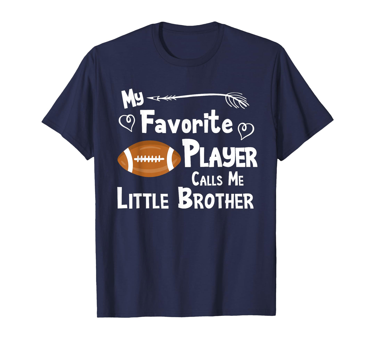 Favorite Player Little Brother Football T-Shirt