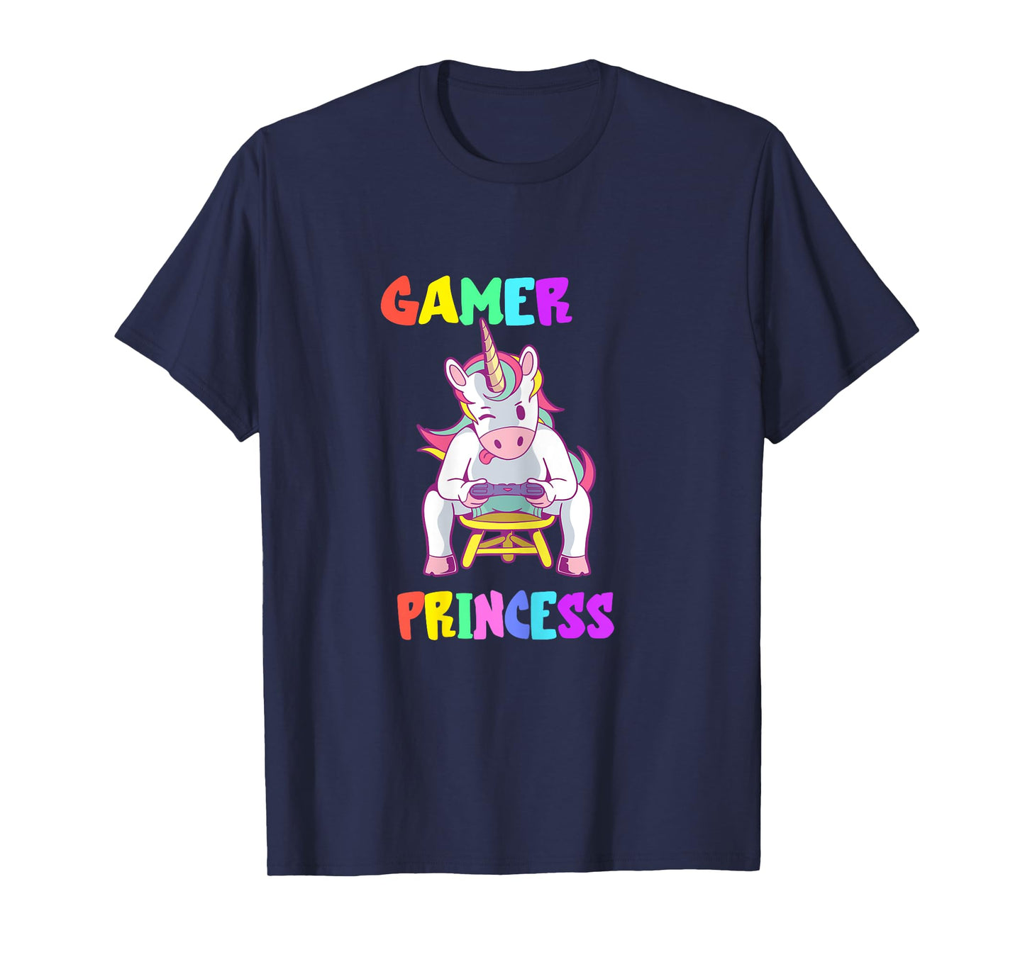 Gamer Princess Gaming Princess Gaming Unicorn Console Player T-Shirt