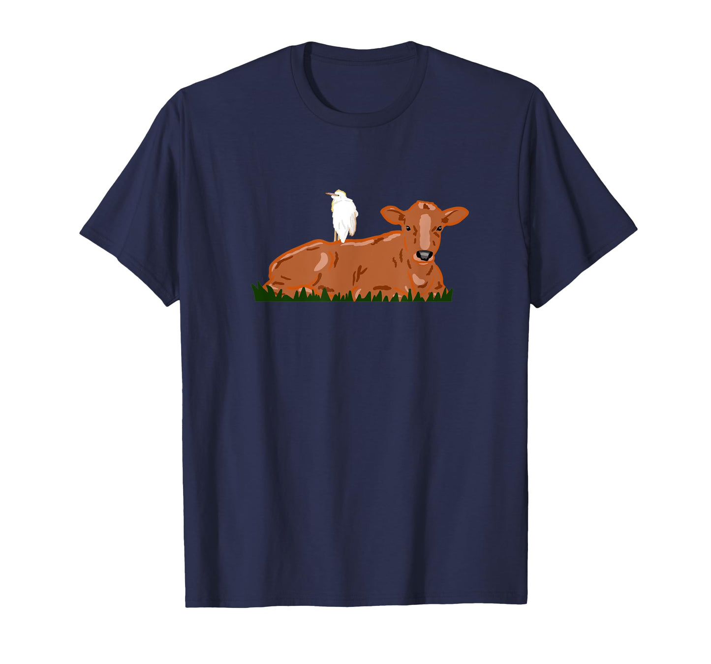 Cattle Egret Heron Bird Nature Cow T-Shirt