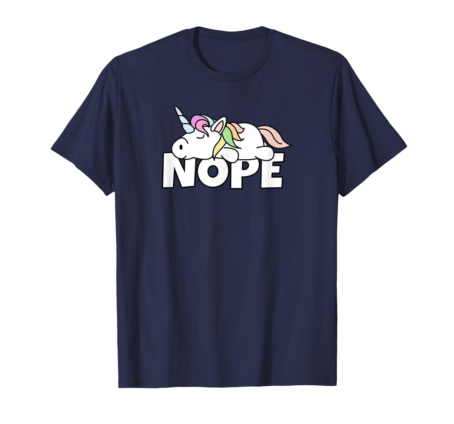 Lazy Unicorn Nope T-Shirt