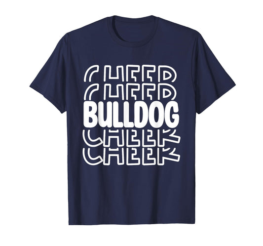 Bulldog Cheer High School Sports Team Mascot Football Cheer Men Women T-Shirt
