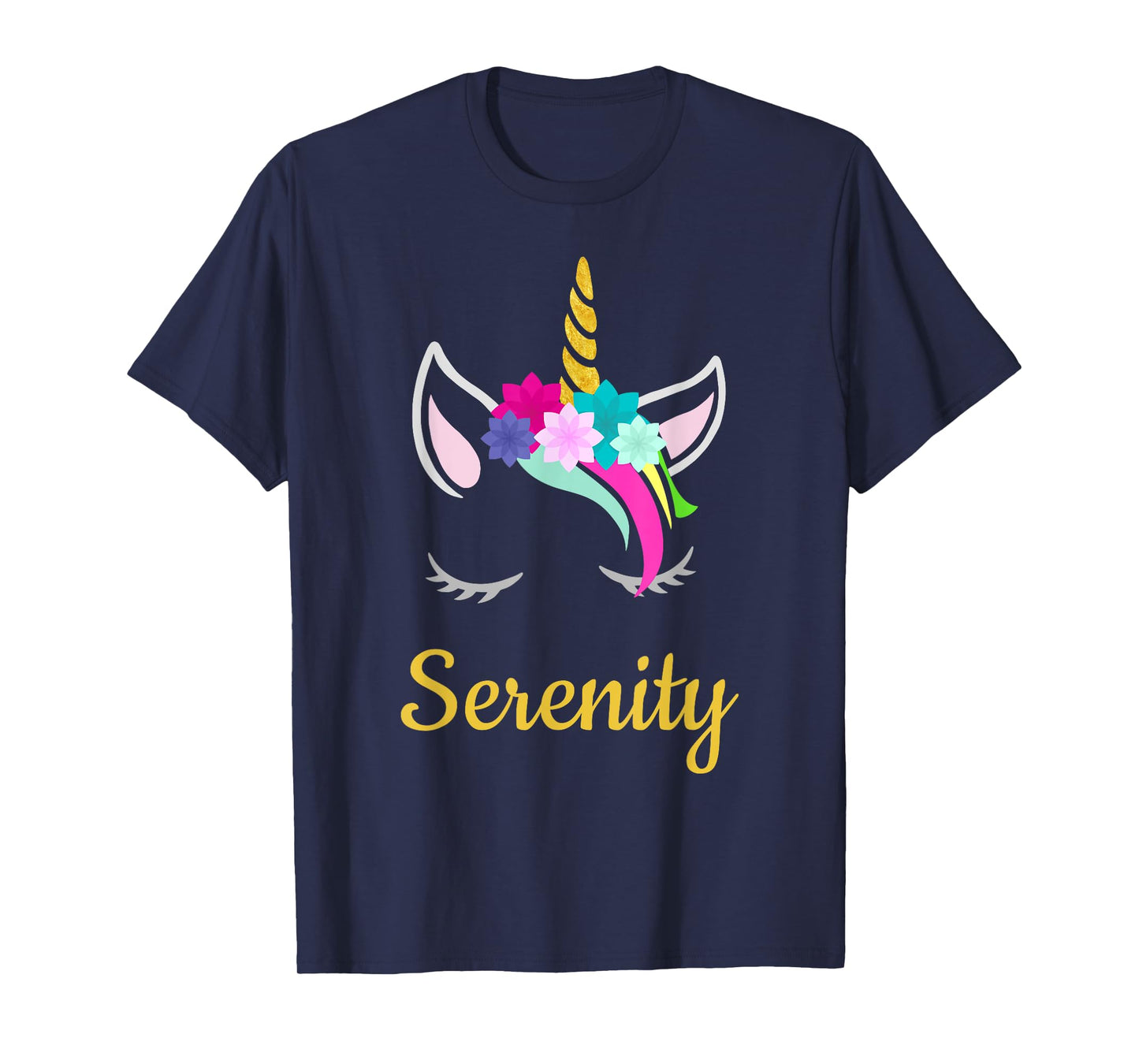 Serenity Dark Unicorn Name T-Shirt