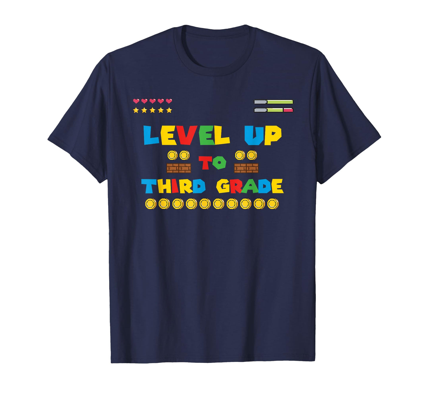 Level Up To Third Grade 3rd Kiddo Game Gaming Back to School T-Shirt