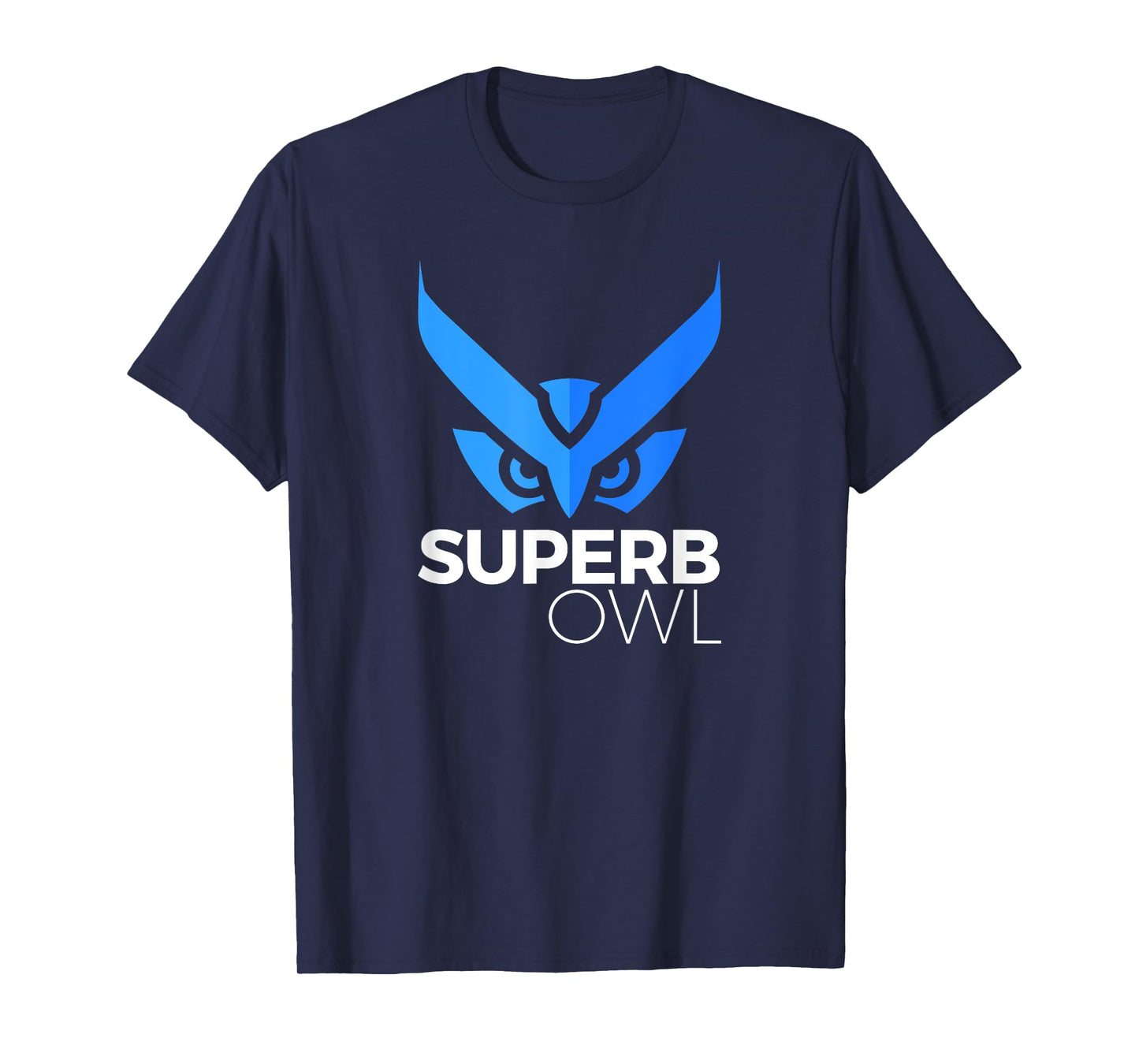 The Blue Superb Owl Logo Shirt - Owl Bird Shirt T-Shirt