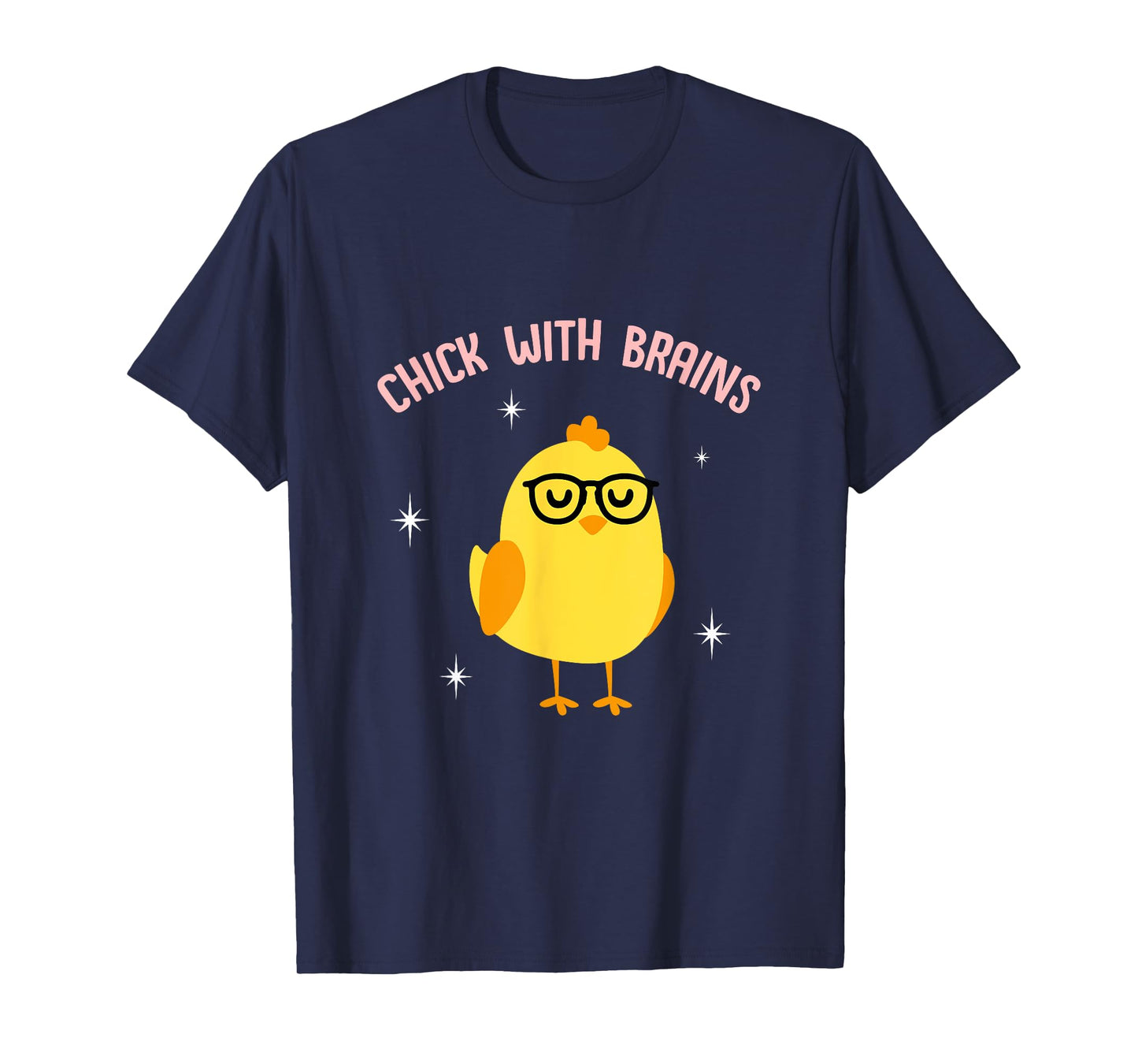 CUTE CHICK WITH BRAINS for Ladies Girl T-Shirt