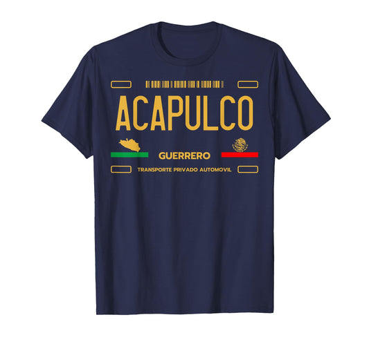 Acapulco License Plate, Acapulco Guerrero, Acapulco T-Shirt