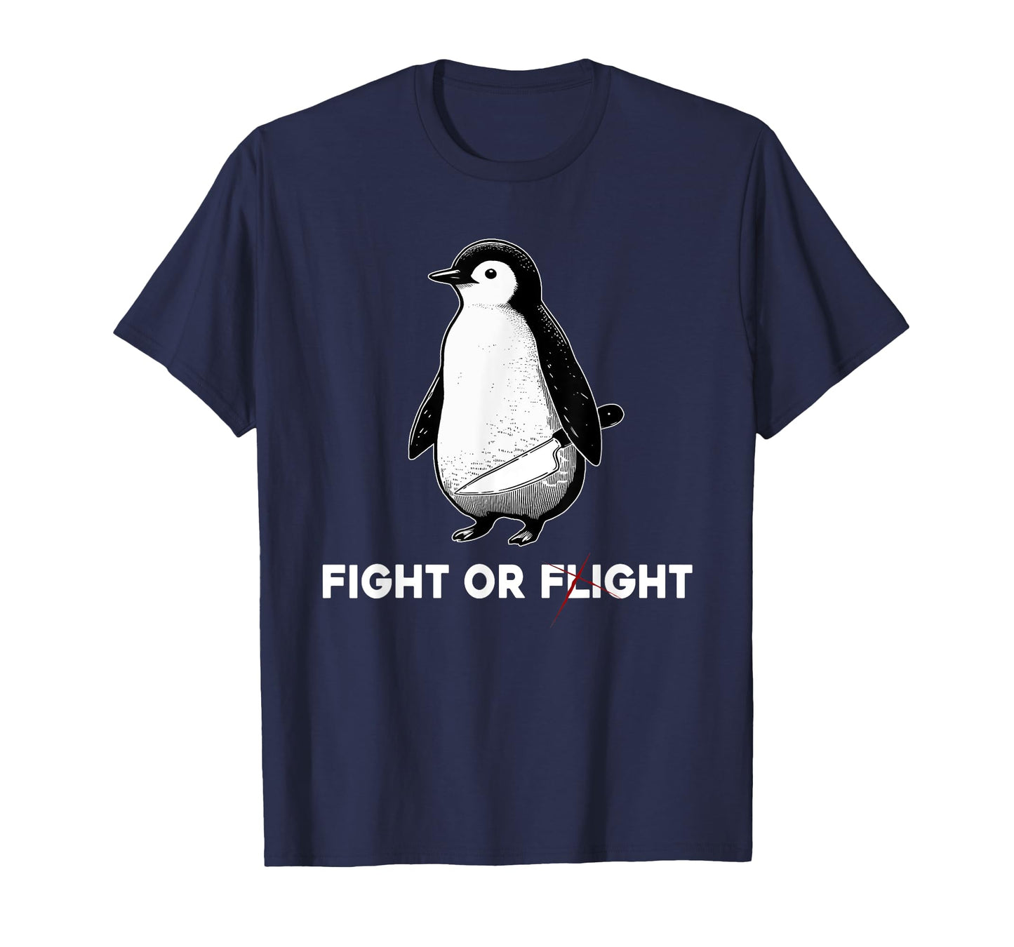 Cute Penguins Classic Fights Funny Animal Lovers Or Flight T-Shirt