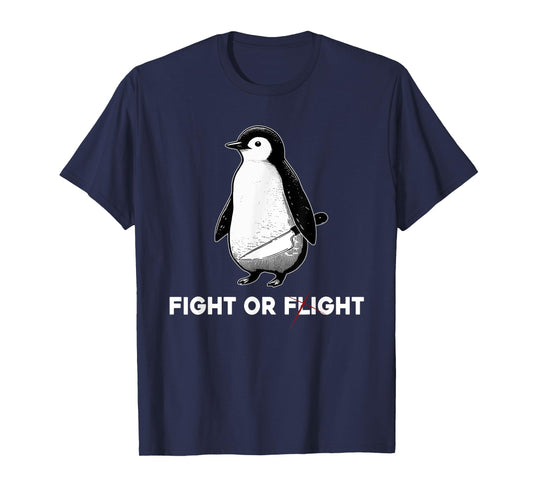 Cute Penguins Classic Fights Funny Animal Lovers Or Flight T-Shirt