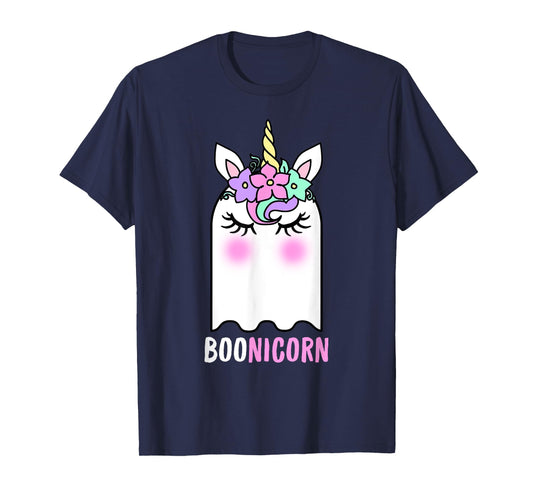 Boonicorn Unicorn Ghost, Unicorn Halloween Shirt for Girls T-Shirt
