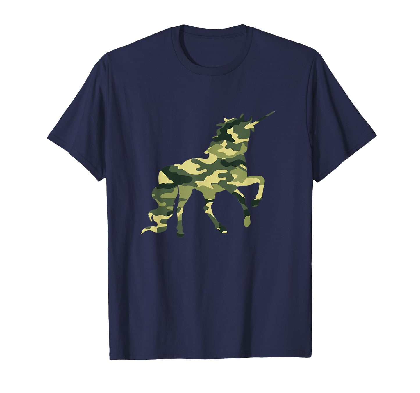 Funny Military Unicorn Gift Cute Camo Graphic Army Unicorn T-Shirt
