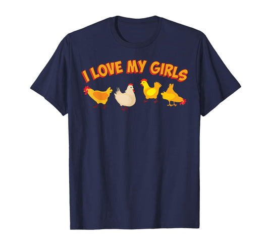 Funny Chicken Art For Men Women Chick Farmer Chicken Lover T-Shirt