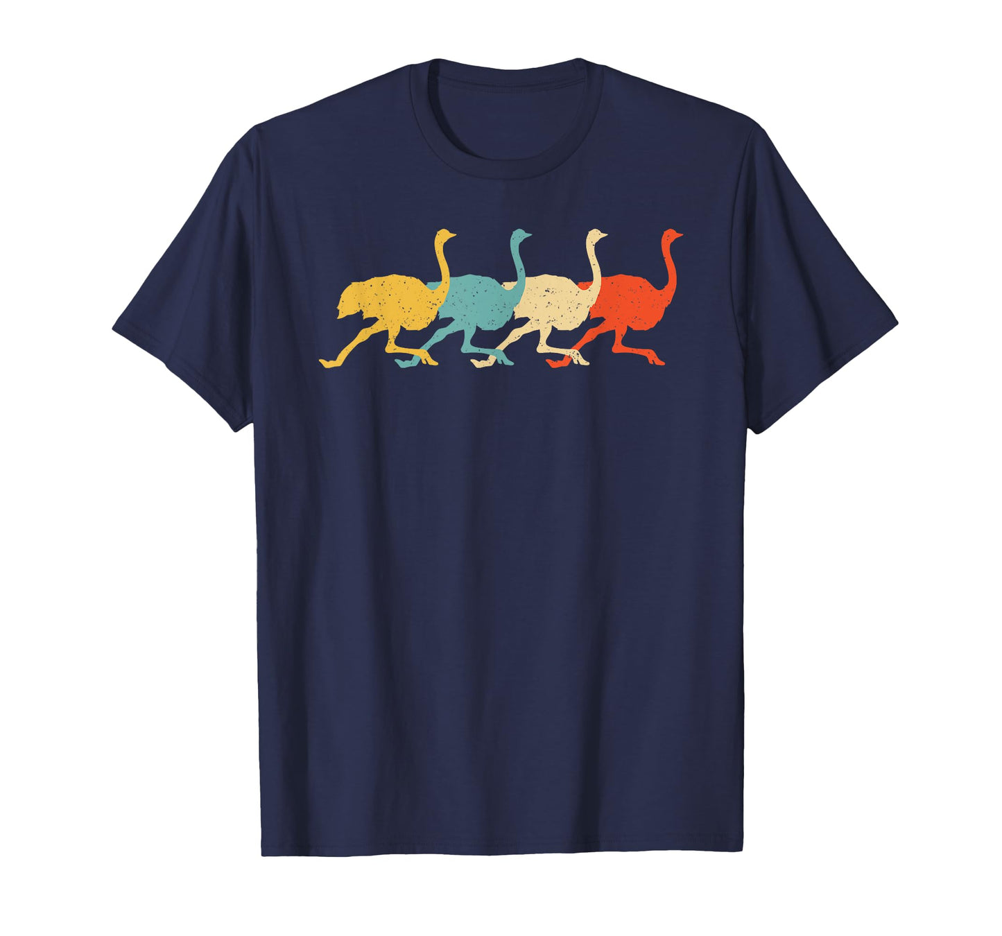 Cassowary Vintage Retro Ostrich Emu Bird Lover 60s 70s Gift T-Shirt