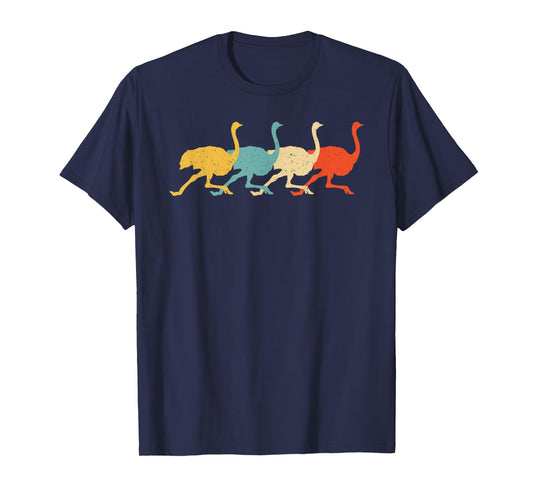Cassowary Vintage Retro Ostrich Emu Bird Lover 60s 70s Gift T-Shirt
