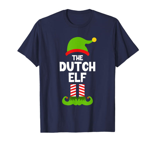 Funny The Dutch Elf Christmas Family Pajama Netherlands T-Shirt