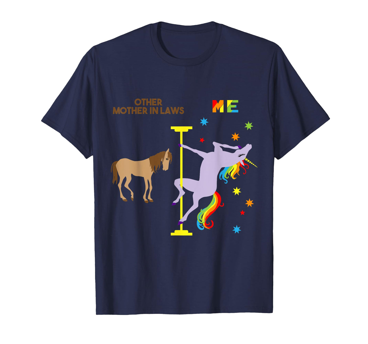 Mother in Law Unicorn Shirt Funny Rainbow Gifts for Mom T-Shirt