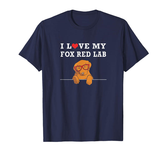 Cute Fox Red Labrador Puppy I Love My Fox Red Lab T-Shirt