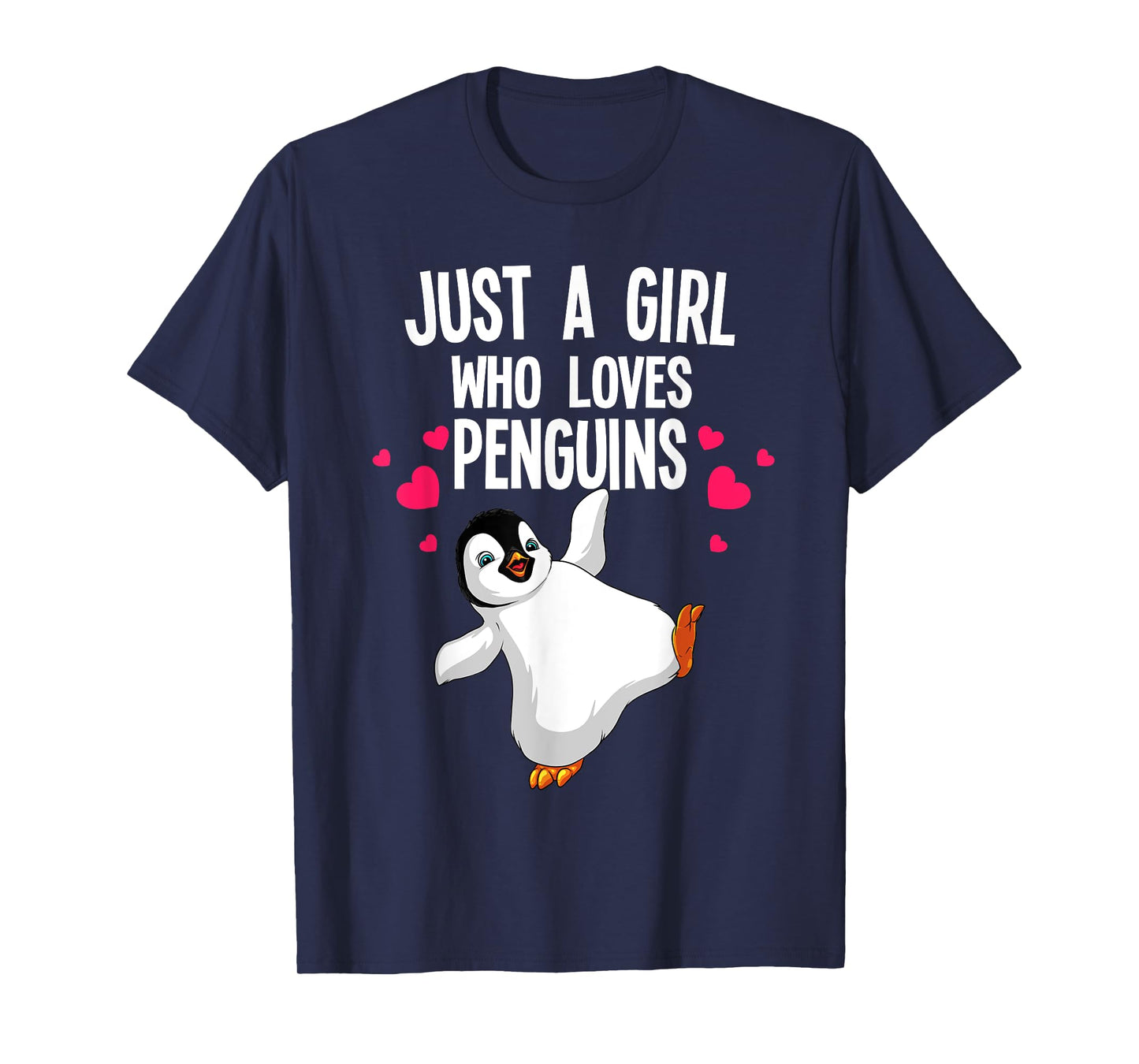 Funny Penguin Design For Women Girls Kids Aquatic Bird Lover T-Shirt