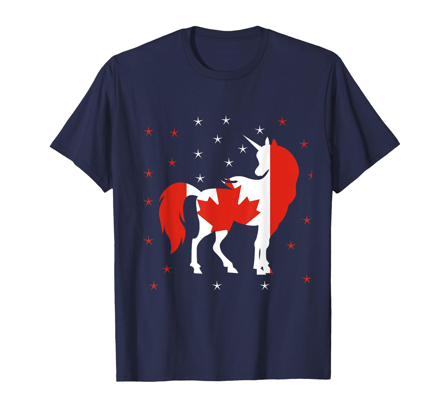 Unicorn Canada Flag Canadian T-Shirt