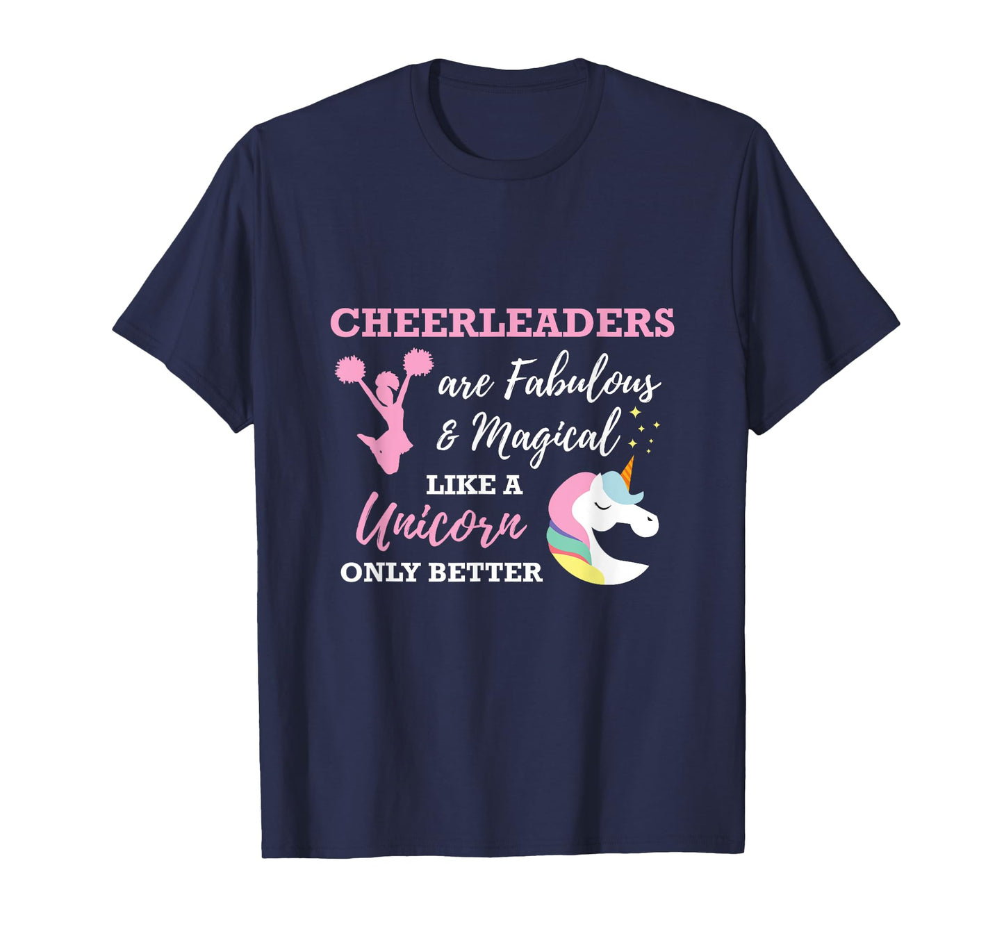 Cheerleaders Like A Unicorn Cheerleader Cheer T-Shirt