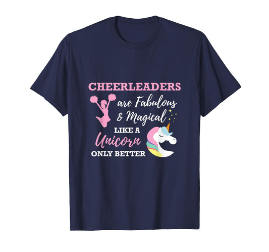 Cheerleaders Like A Unicorn Cheerleader Cheer T-Shirt