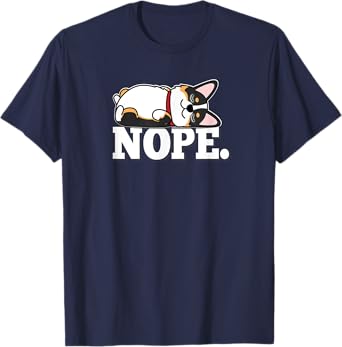 Kawaii Napping NOPE Black Tricolor Corgi Lover T-Shirt