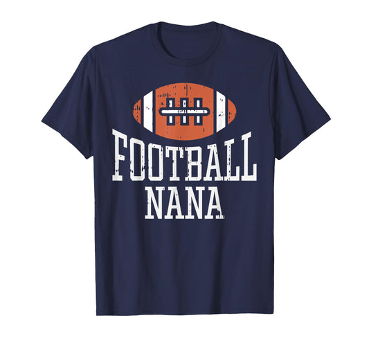 American Football Nana Vintage Game Day Sports Lover Grandma T-Shirt