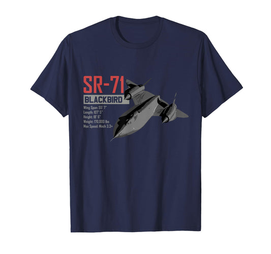 American Reconnaissance Aircraft SR71 Blackbird T-Shirt