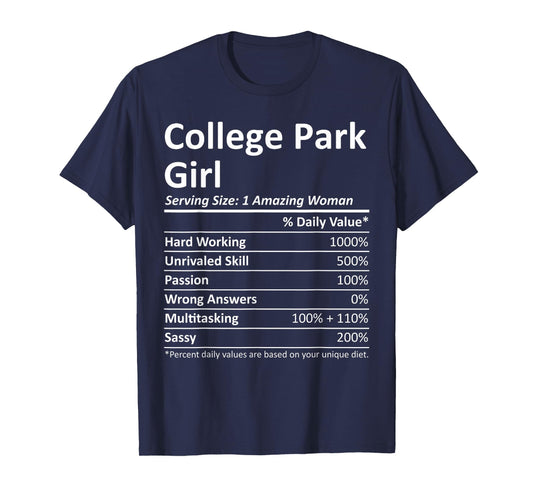 COLLEGE PARK GIRL GA GEORGIA Funny City Home Roots USA Gift T-Shirt