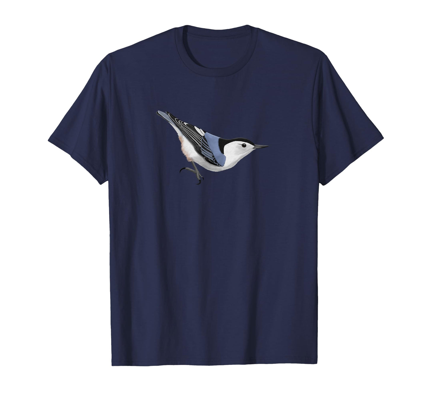 White-Breasted Nuthatch Bird Birdlover Birdwatcher Biologist T-Shirt