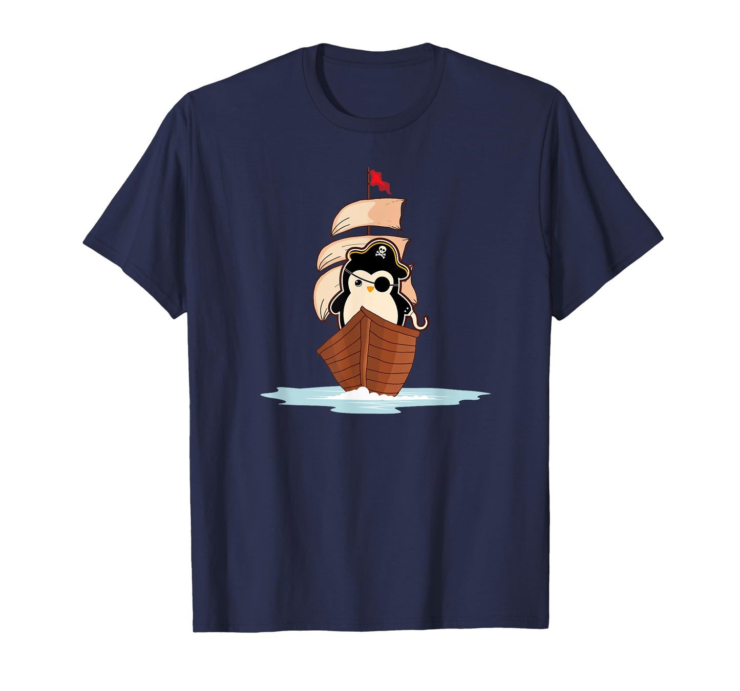 Pirate Penguin Whisperer Aquatic Bird Antarctica Animal T-Shirt