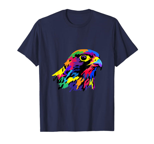 Pop Art Peregrine Falcon Hawk Falconry Bird Lover Birder T-Shirt