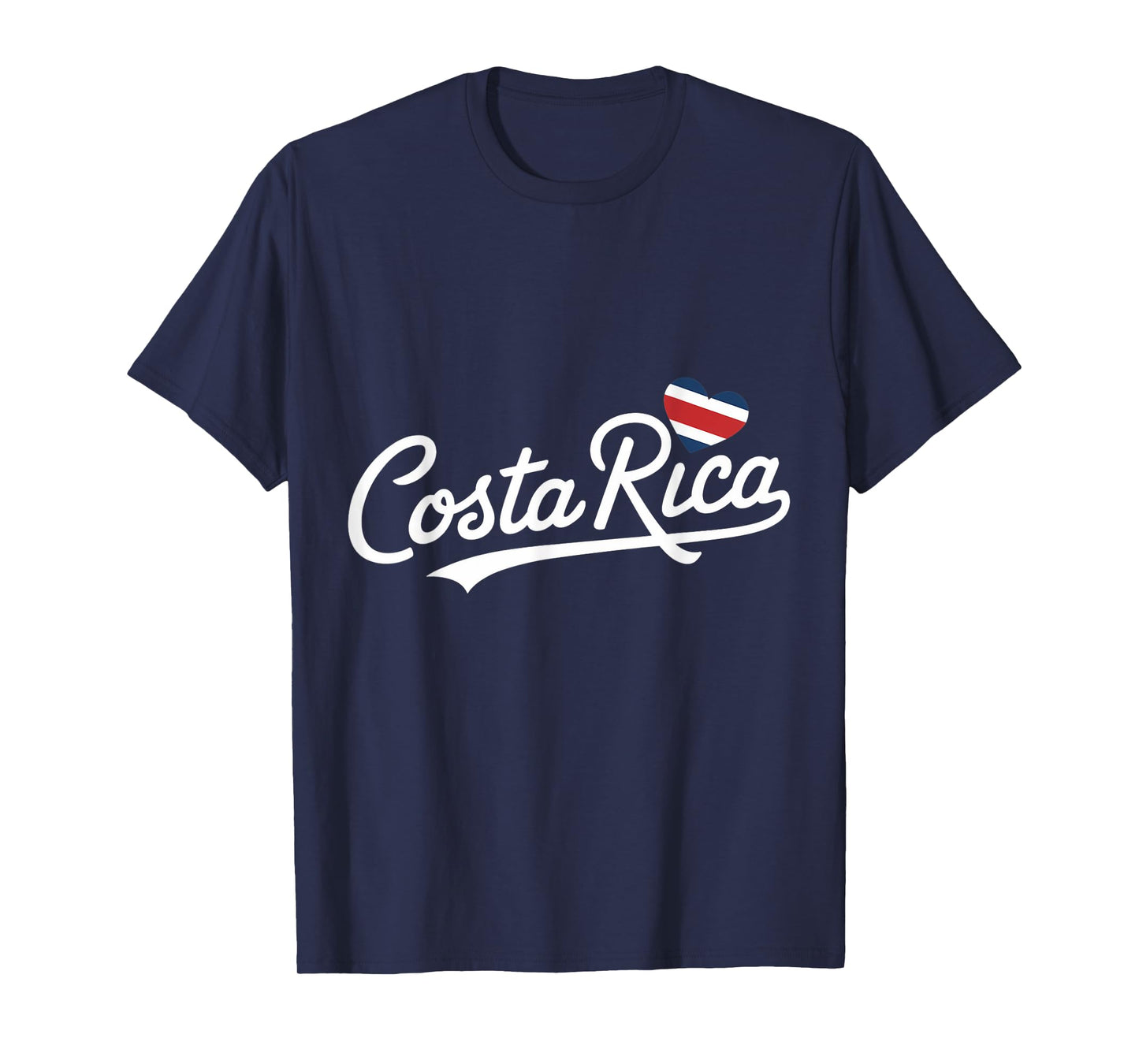 Costa Rica Heart Vacation Tropical Pura Vida Costa Rica Flag T-Shirt