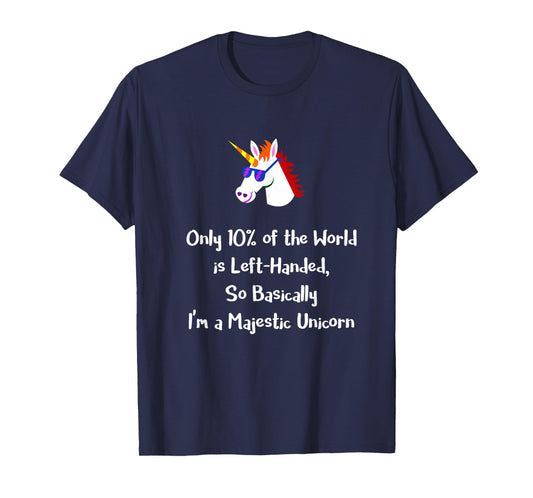 Only 10% of the World is Left-Handed Shirt, Southpaw Unicorn T-Shirt