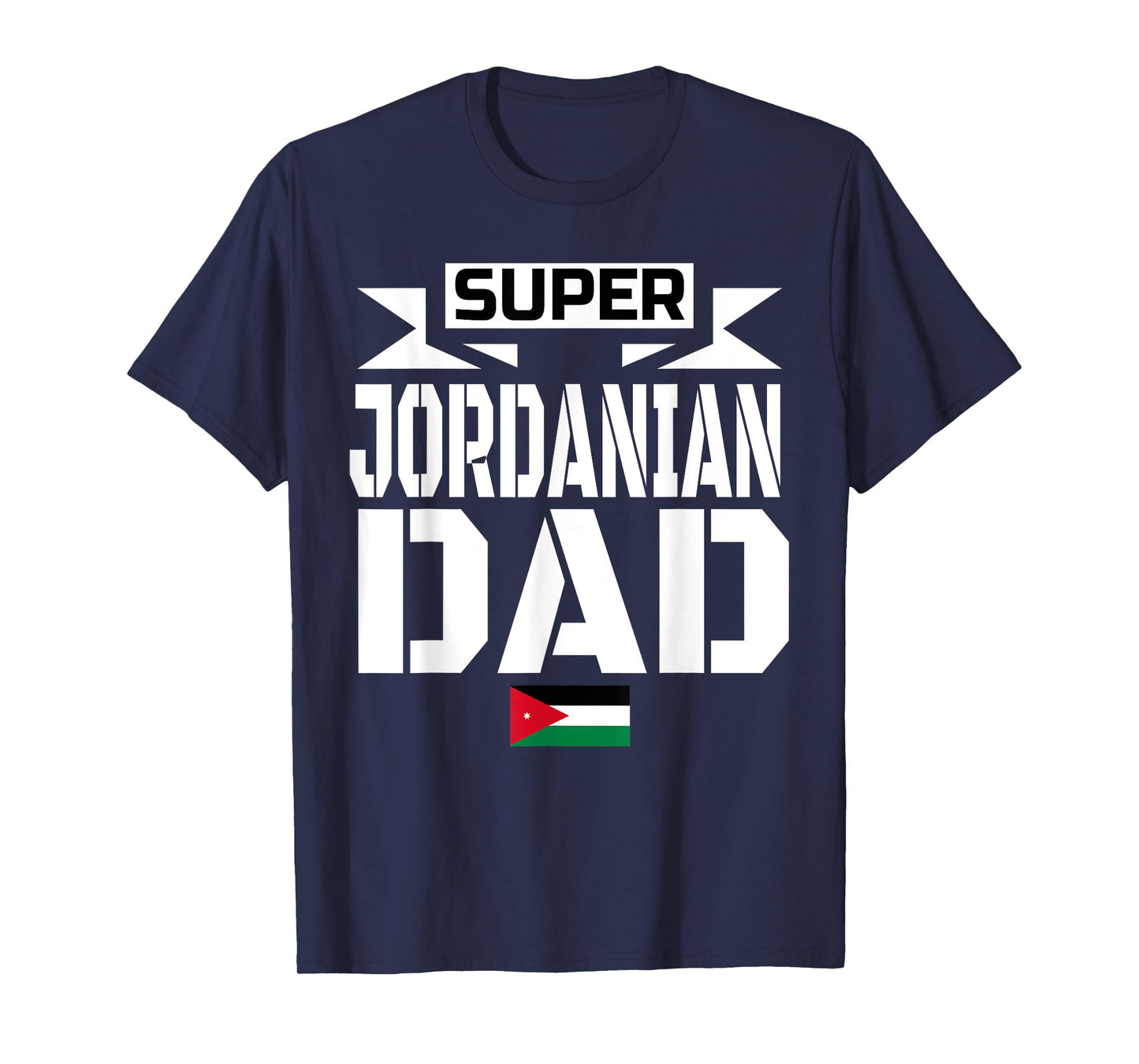 Mens Storecastle: Jordanian Dad Father's Day Jordan Flag T-Shirt