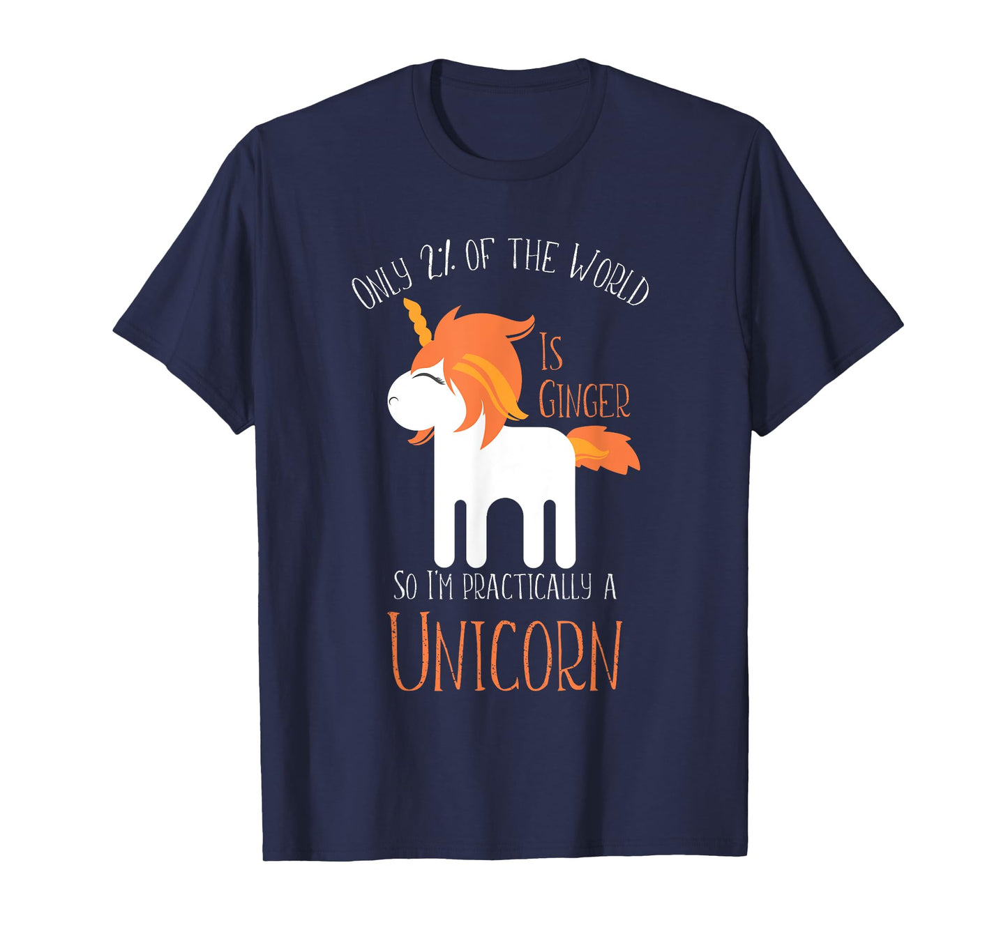 Funny Redheads Tshirt for Women and Kids Ginger Unicorn T-Shirt