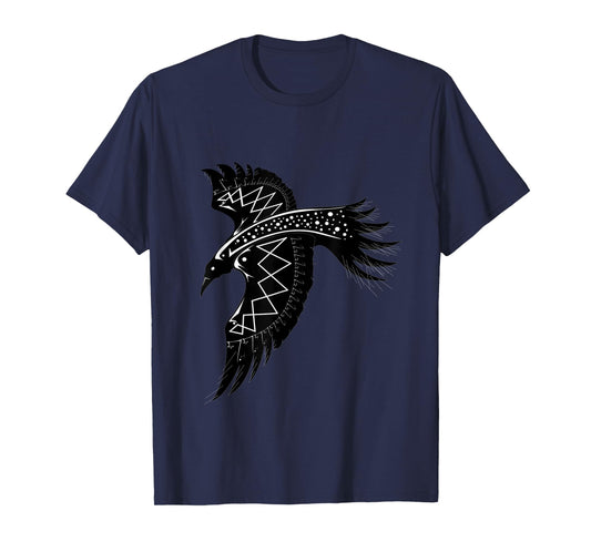 Crow Raven Norse Viking style gift for Vikings lover T-Shirt