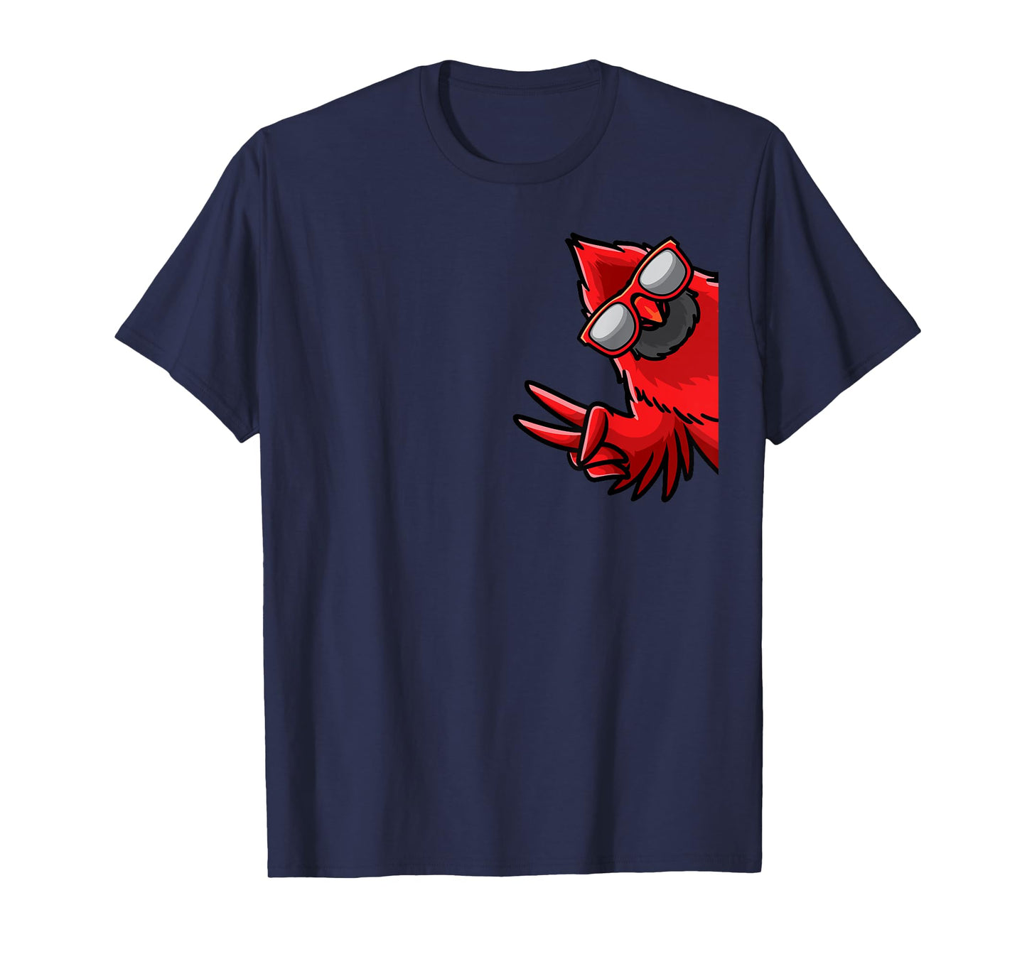 Northern Cardinal Bird Red Cardinal From Side T-Shirt