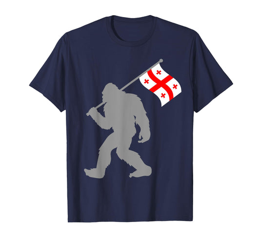 Sak’art'velo or Georgian Flag on Georgia Flag T-Shirt