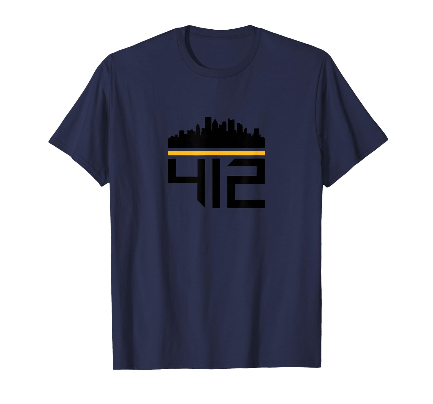 Pittsburgh Skyline 412 Design Men Women T-Shirt