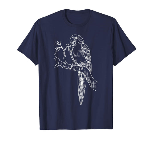 Parrot Bird Vintage Distressed Retro Style Silhouette 70s T-Shirt