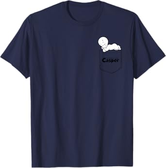 Casper The Friendly Ghost Napping On Your Pocket T-Shirt