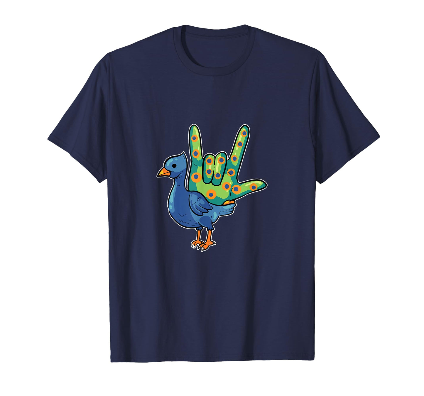 Asl Ily Shirt American Sign Language bird I love You Gift T-Shirt