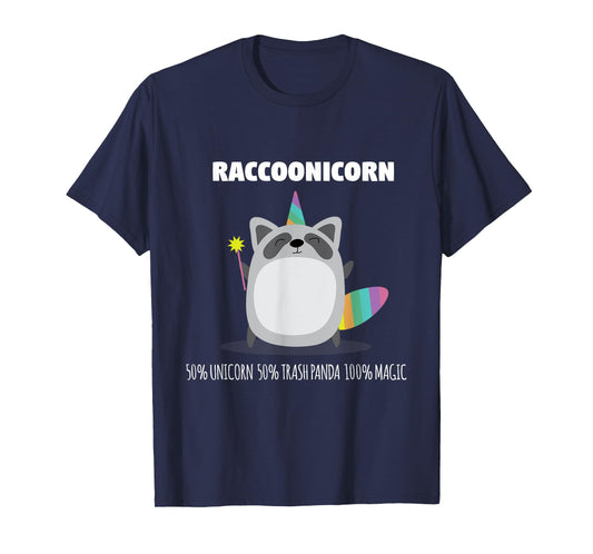 Raccoonicorn Funny Unicorn Raccoon Magical Animal T Shirt