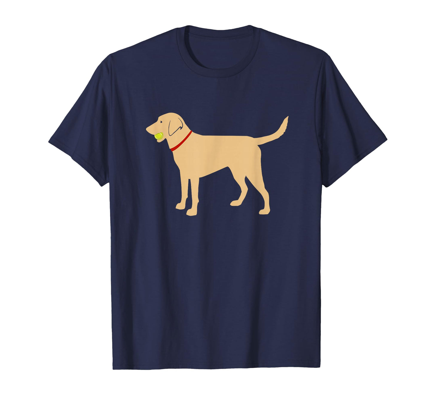 Labrador Retriever Fetch, Yellow Lab Play Ball T-Shirt T-Shirt