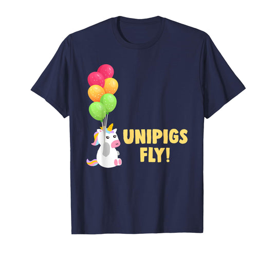 Cute Balloon Unipigs Fly Unicorn Pig Unicorn Lover T-Shirt