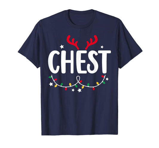 Chest Nuts Funny Christmas Chestnuts Couple Matching Outfit T-Shirt