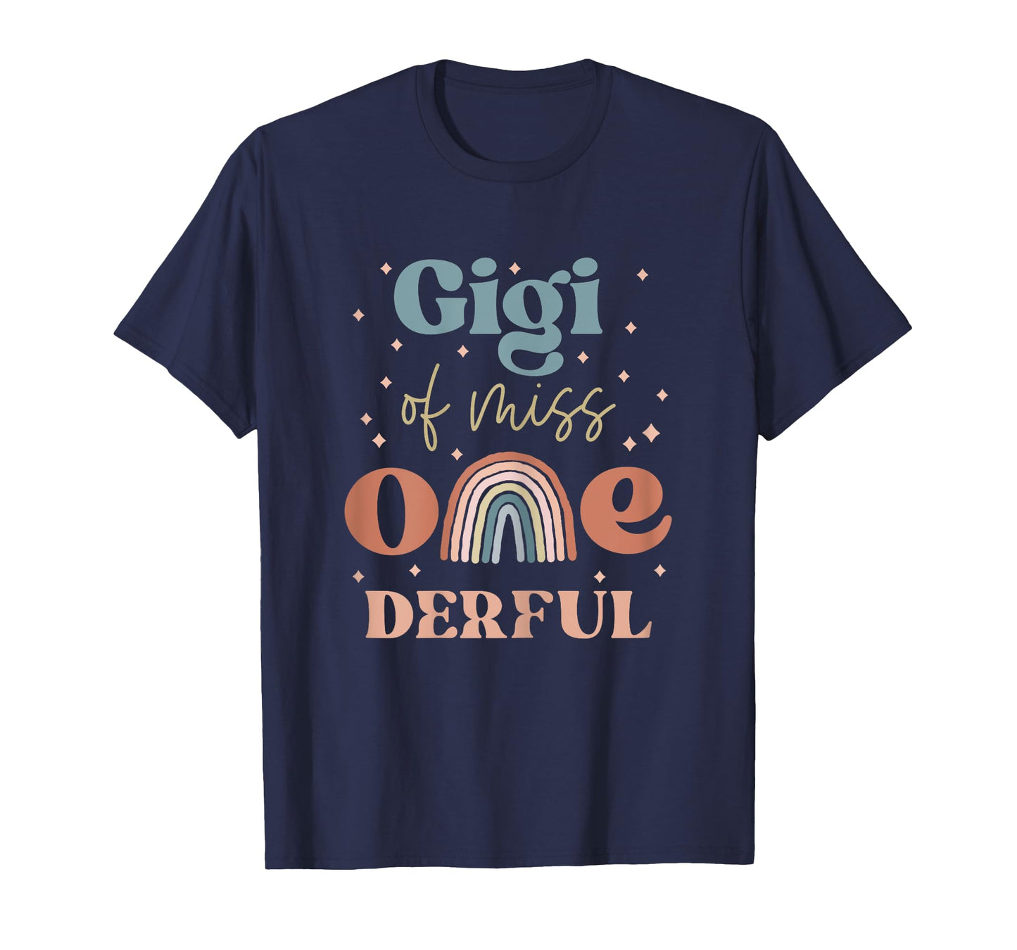 Gigi of Miss Onederful Boho Rainbow Daughter First Birthday T-Shirt